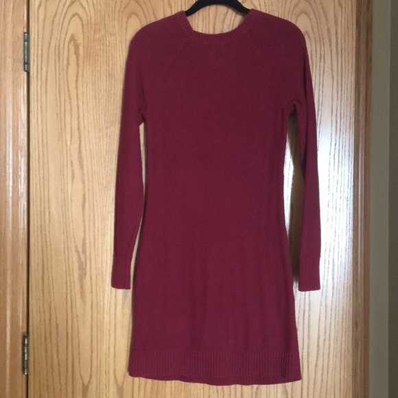 Cranberry Red Old Navy Cable knit sweater dress - Picture 3 of 3